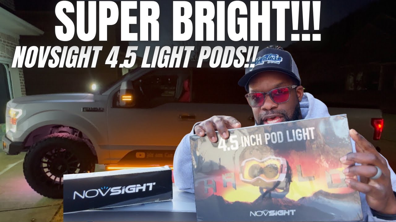Дополнительные фары на моём F150!! Оптические модули NOVSIGHT Halo 4,5 дюйма! #novsight