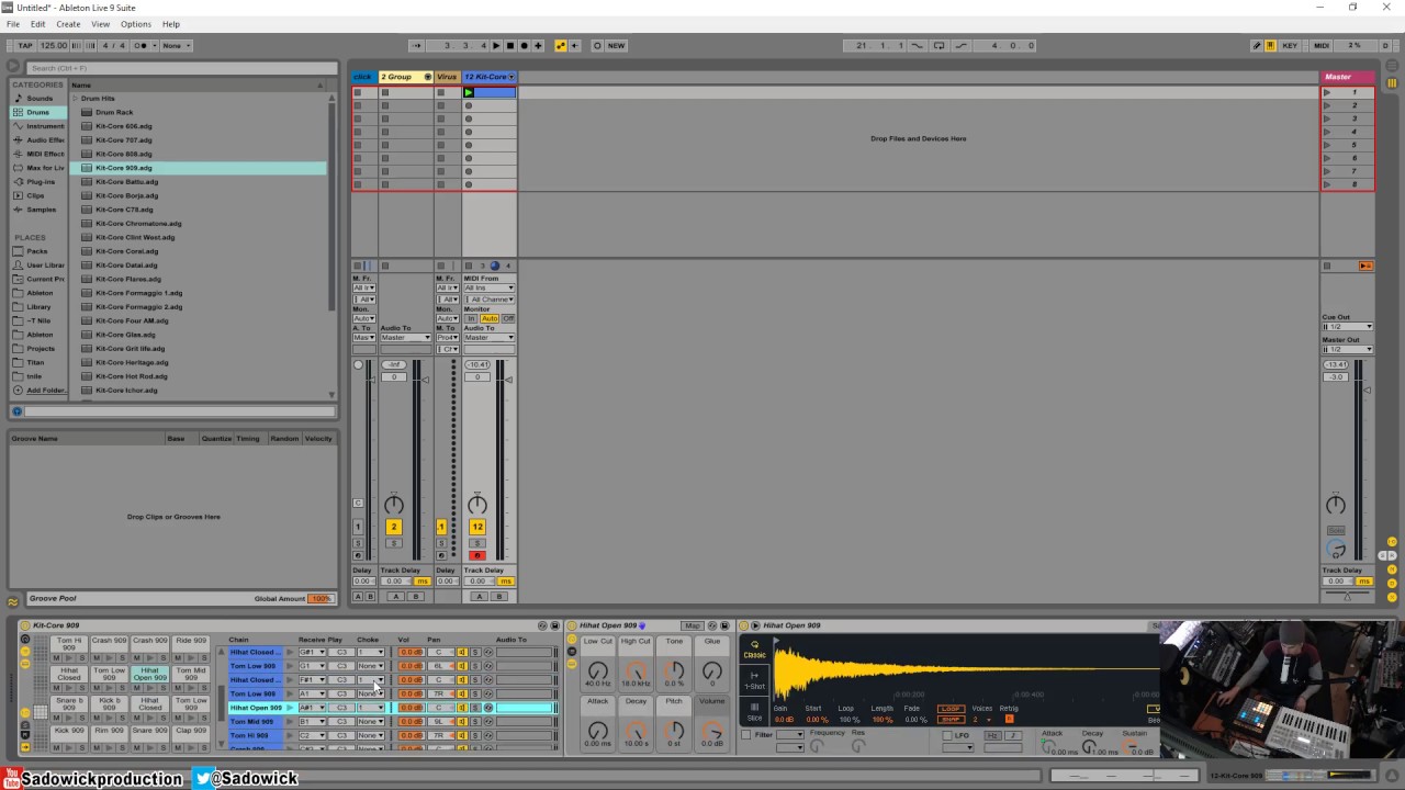 Ableton Live 9 - Drum Rack Chokes