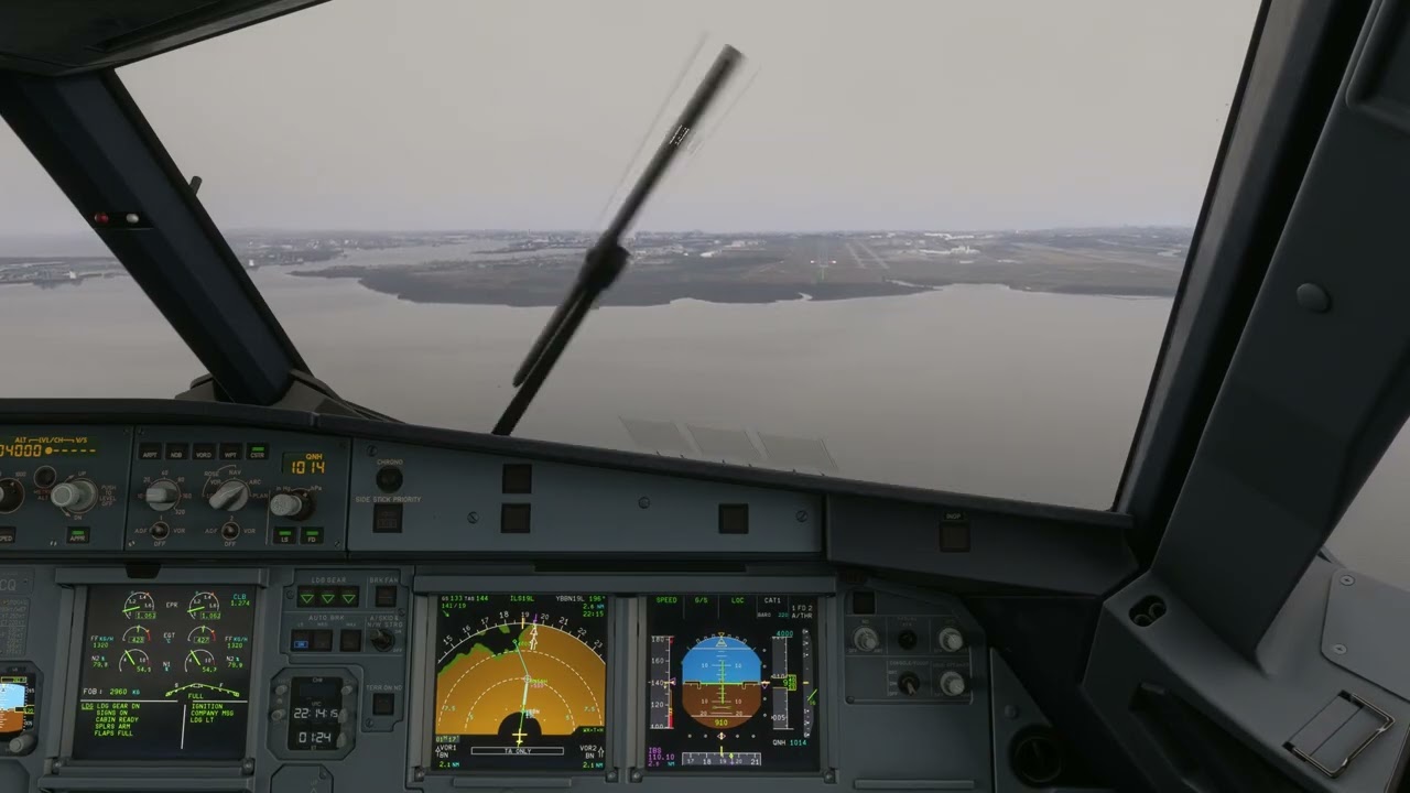 [FS2024] Fenix Airbus A320 Jetstar landing in Brisbane YBBN