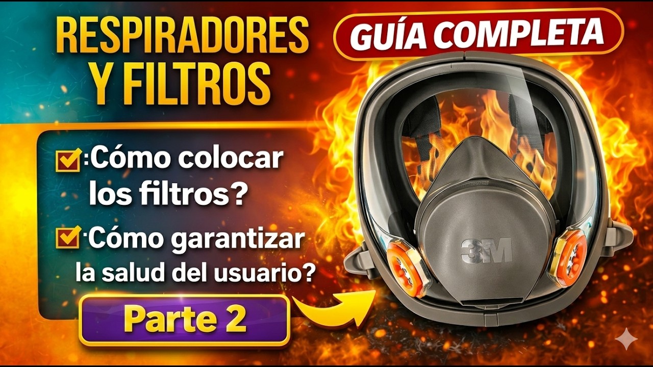 Seguridad Industrial: Respiradores y filtros: ¿Cómo saber si están bien colocados?