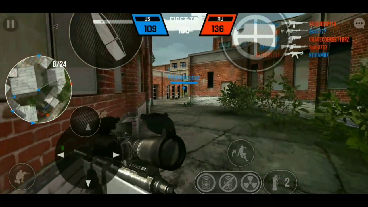 [BULLET FORCE] playing against an aimbot hacker (Android/split platform)