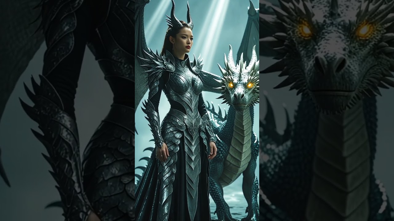 The Woman Performs a Fusion with the Dragon 