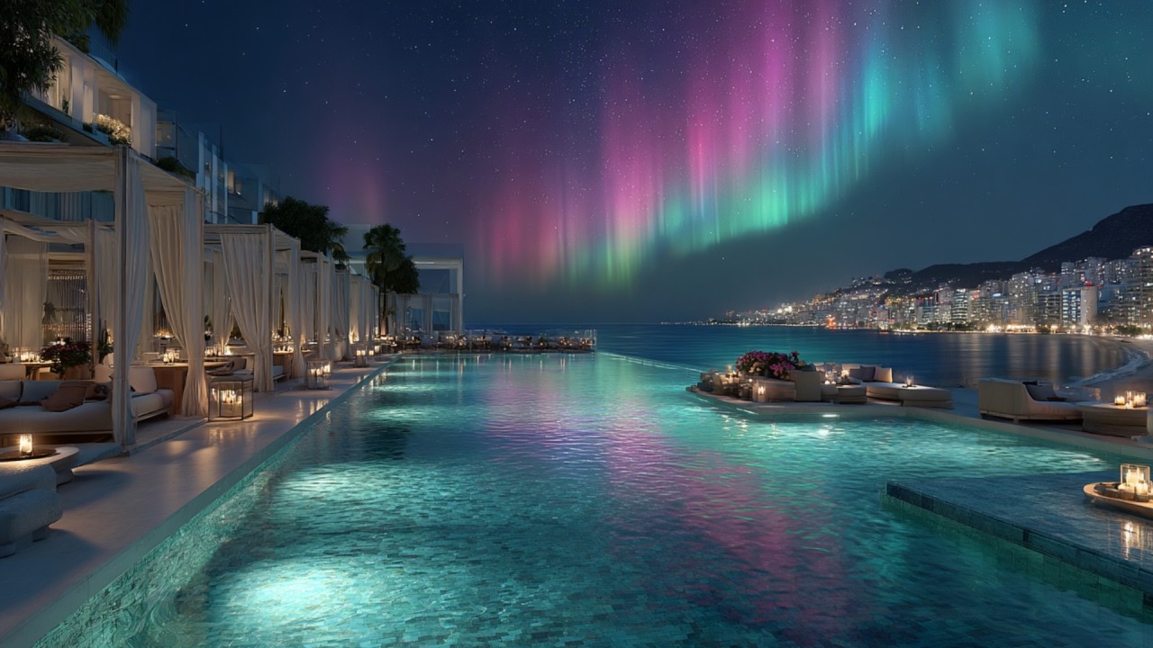Luxury Chillout Lounge Music ~ Aurora Night Escape for Relaxation 🌃✨