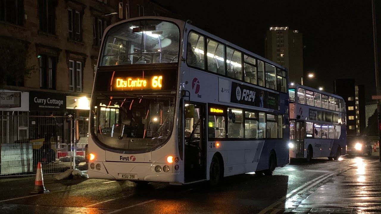 (Stuck Gear) First Glasgow | KSU 391 (SF57 MKA) - 37205 | Volvo B9TL Wright Eclipse Gemini (€6 - ZF)