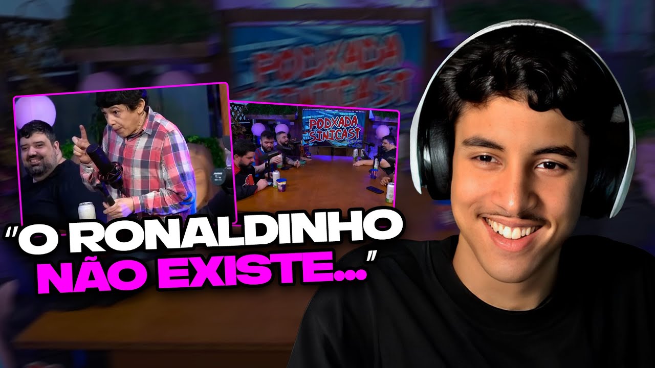 REACT DO RENATINHO: RONALDINHO ENTREVISTA COMUNISTA TIAGO SANTINELLI | Cortes do Broxada [OFICIAL]