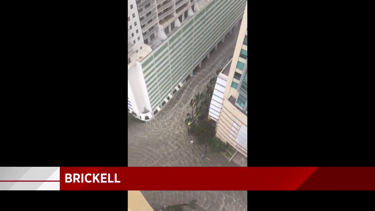 Hurricane Irma's storm surge floods Miami's Brickell neighborhood
