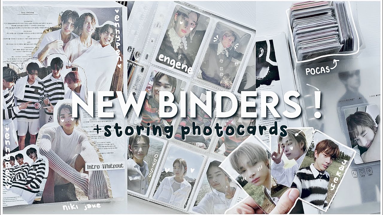 [ ORGANIZING PHOTOCARDS ] ✩ moving and starting new collections / enhypen jake & ni-ki