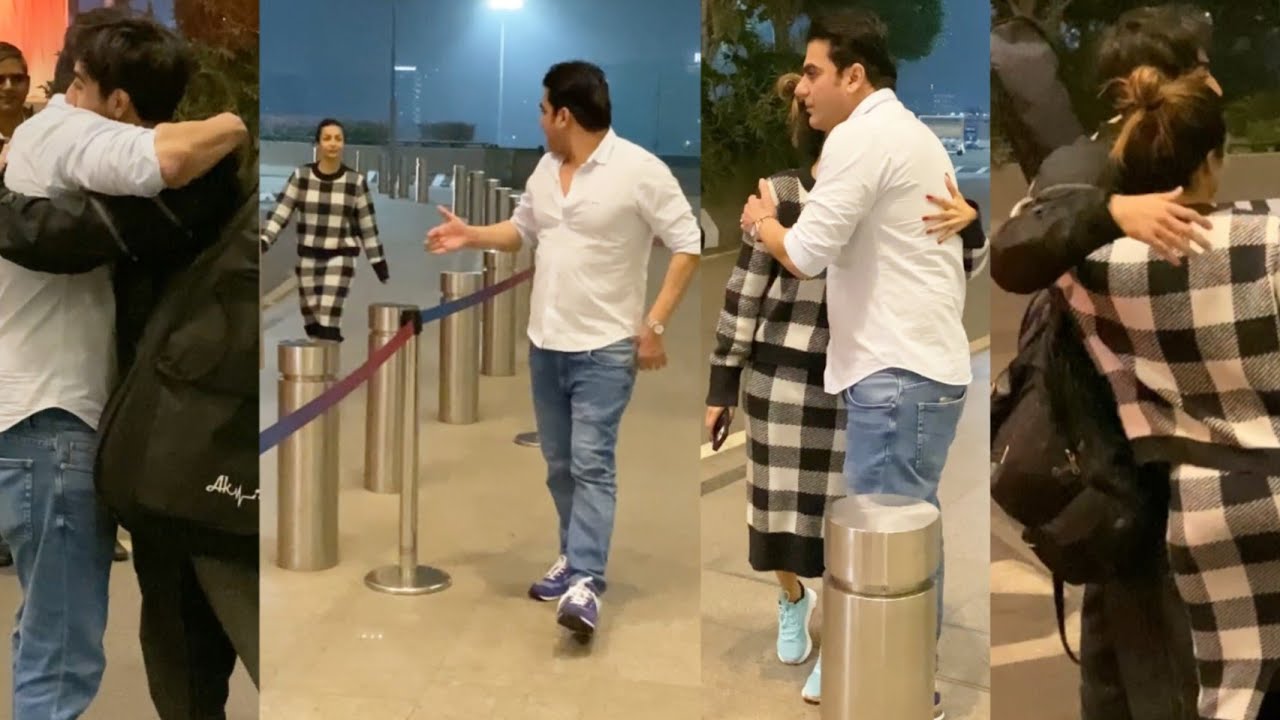 Malaika Arora & Arbaaz Khan Came to Drop their Son Arhaan Khan at Mumbai Airport 😍💕📸✈️