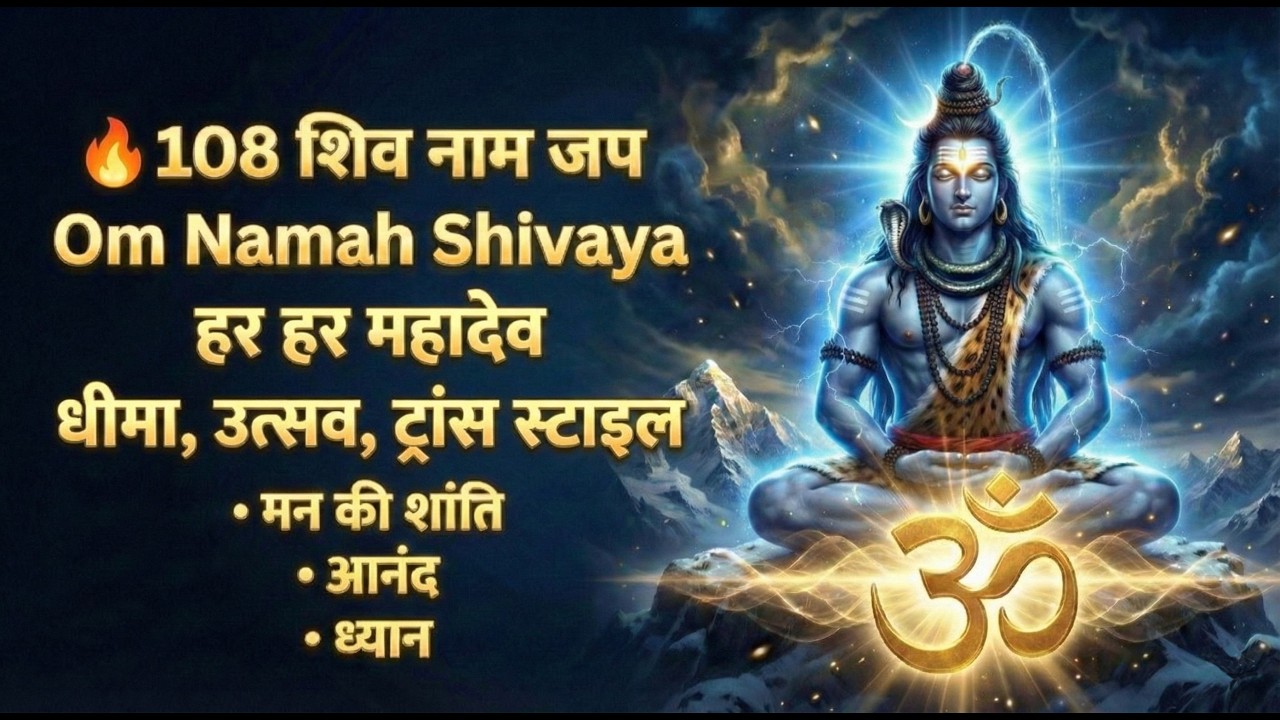 🔥 Shiv Naam Jap (25 Min) | 4 Divine Styles &ndash; Slow, Utsav, Trance & Mantra Chant | Har Har Mahadev
