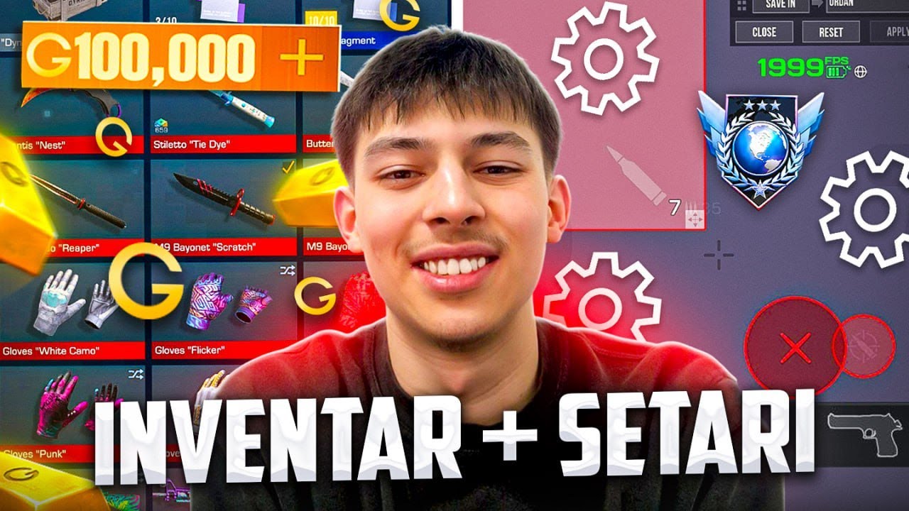 NOUL MEU INVENTAR DE PE STANDOFF 2!! 😱🤑 + noile setari ⚙️