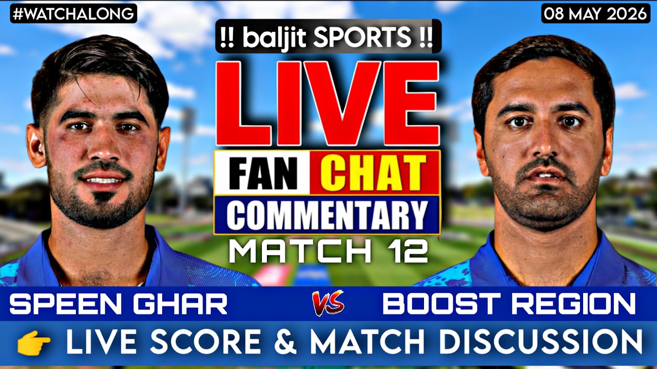 🔴 Boost Region vs Speen Ghar Region | SGR vs BR | Match 12 | Live Score & Match Discussion