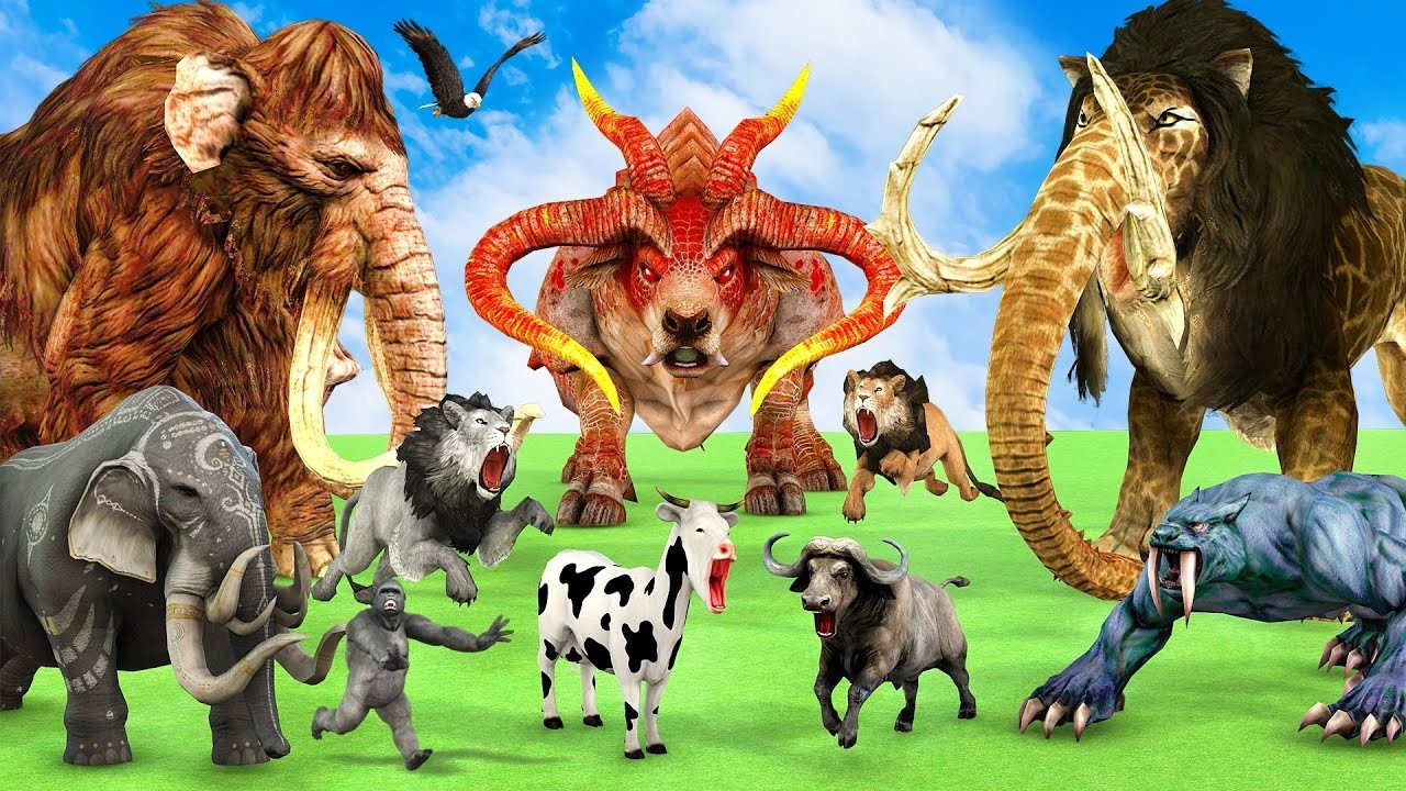 Incredible Animals Race vs Dinosaurs vs Prehistoric Mammals Speed Race Run: Who Will Win?ARBS #2026