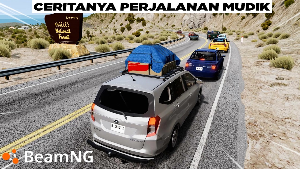 Jalur Gunung Sedikit Macet, Aman Aja Pak 😁😁 BeamNG Drive Gameplay Indonesia