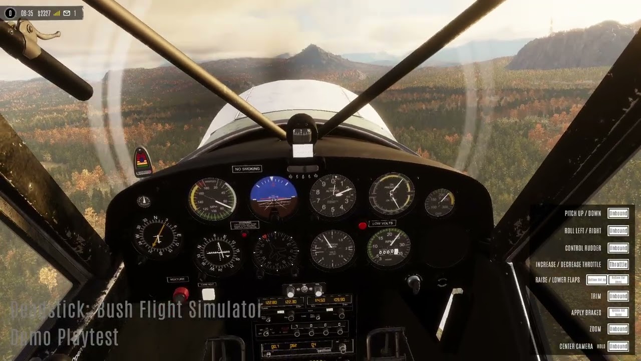 Deadstick Bush Flight Simulator &bull; IFR navigation with VOR/DME/NDB