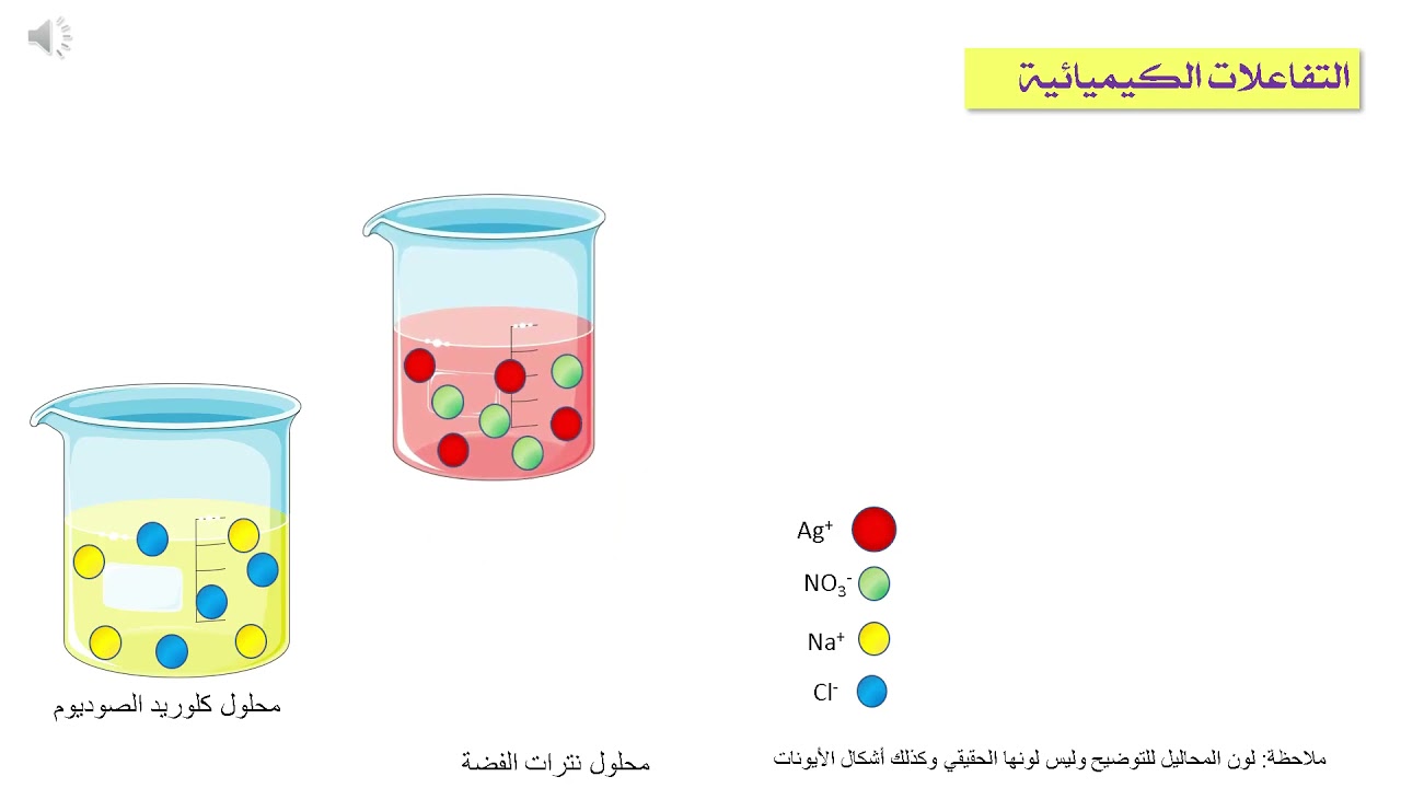 The net Ionic Equation  (تاسع) المعادلة الأيونية الصافية