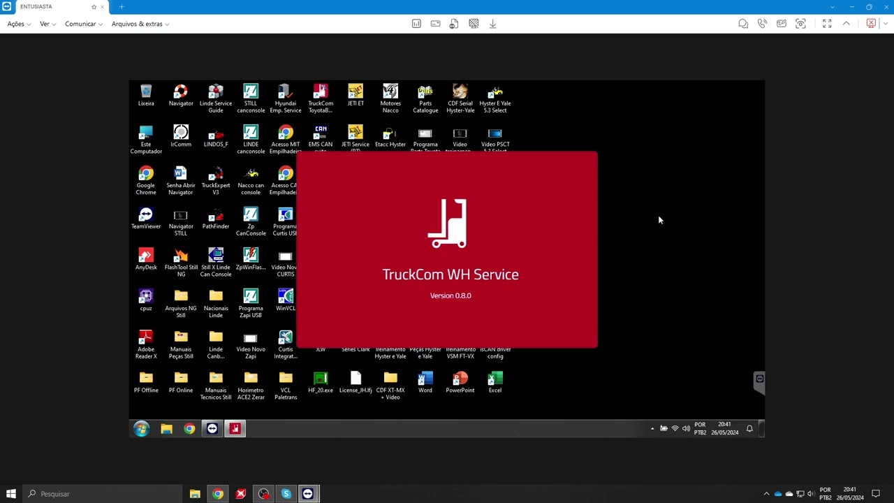 Video Softwares De Empilhadeiras Com Notebook Completo 2025