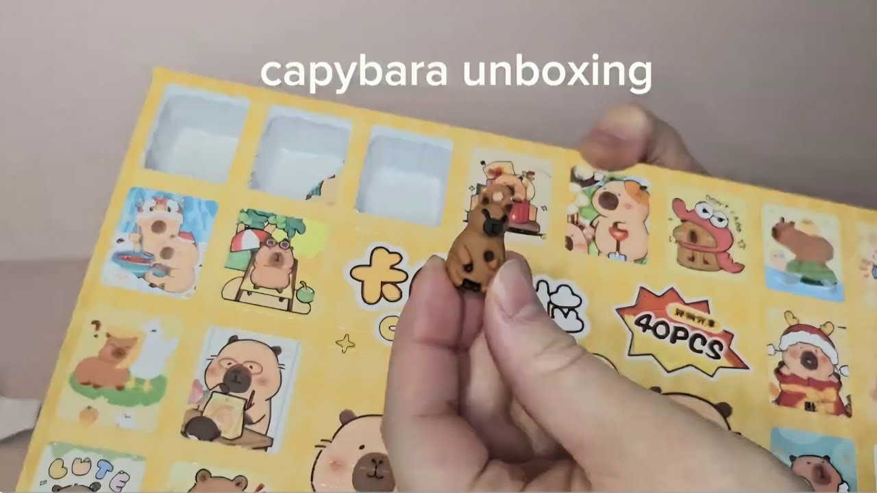 Capybara Gacha Keychain Unboxing 🐹