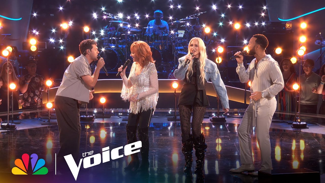 Coaches Niall, John, Reba and Gwen Perform 