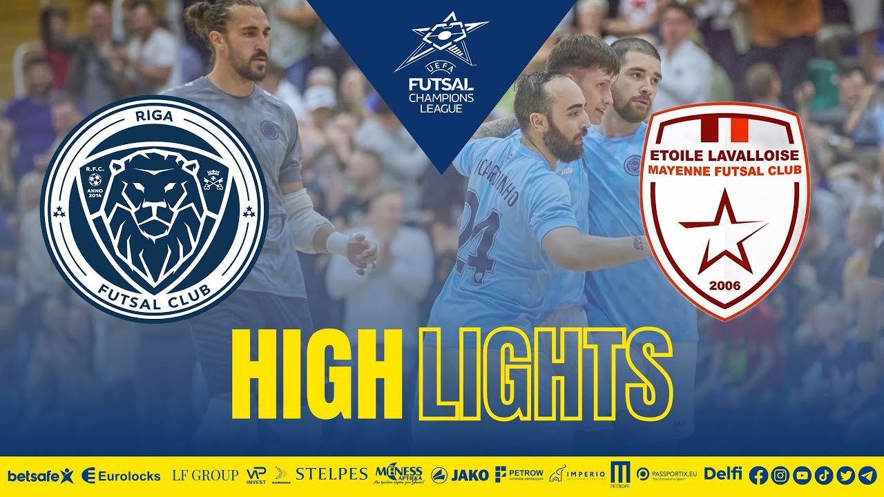 29.11.2023 UEFA Telpu futbola Čempionu līga: Etoile Lavalloise (FRA) - Riga I HIGHLIGHTS