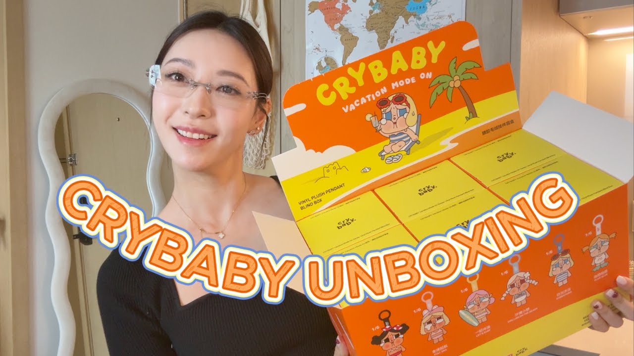 POPMART 🏖️ Crybaby On Vacation Mode Full Set Unboxing | 4K