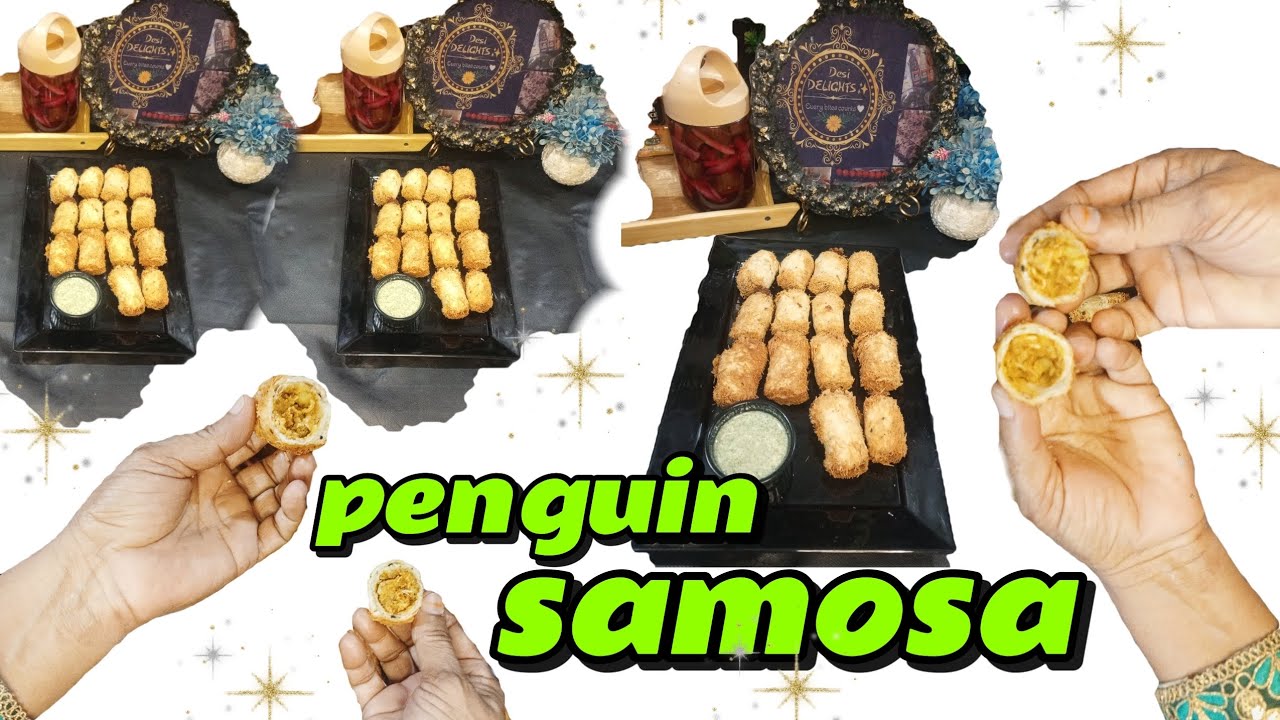 Penguin Samosas by @DesiDelights-1 in Desi style #desifoodblog 