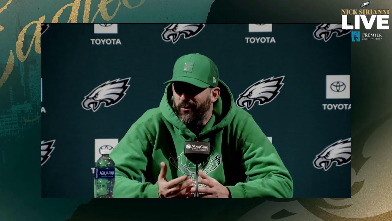 Eagles Nick Sirianni Live Press Conference | Today at 11:50am