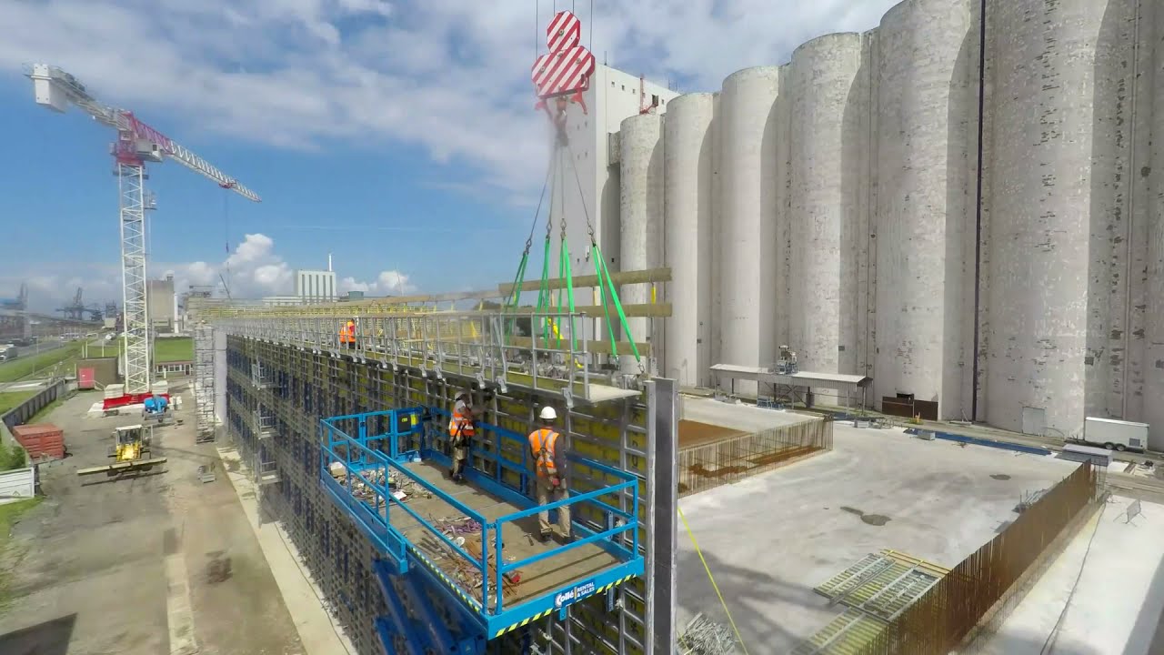 Timelapse construction EBS Europoort agri shed 2020-2021.