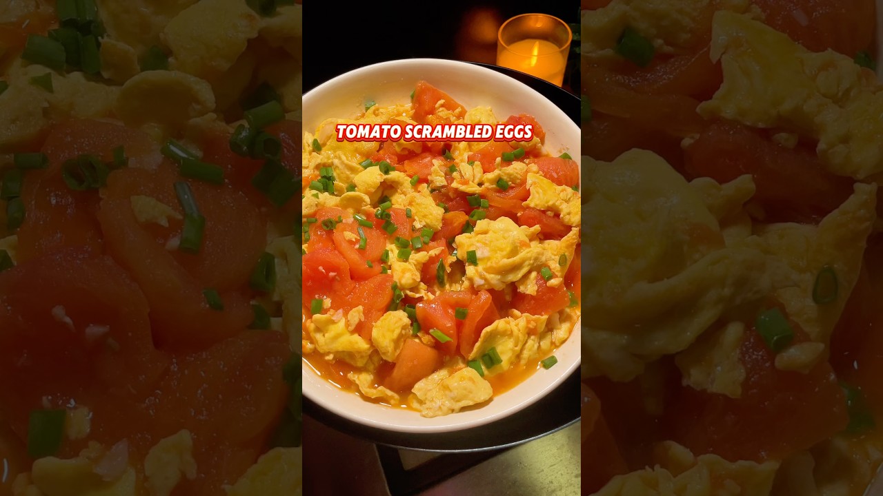 Яичница-болтунья с томатами #легкийрецепт #простойрецепт #яичница-болтунья #томат #идеидляобеда #...