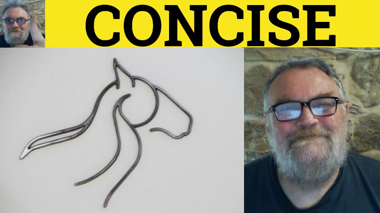 🔵 Concise Meaning - Concise Examples - Concise Definition Adjectives - Concise Concisely Conciseness