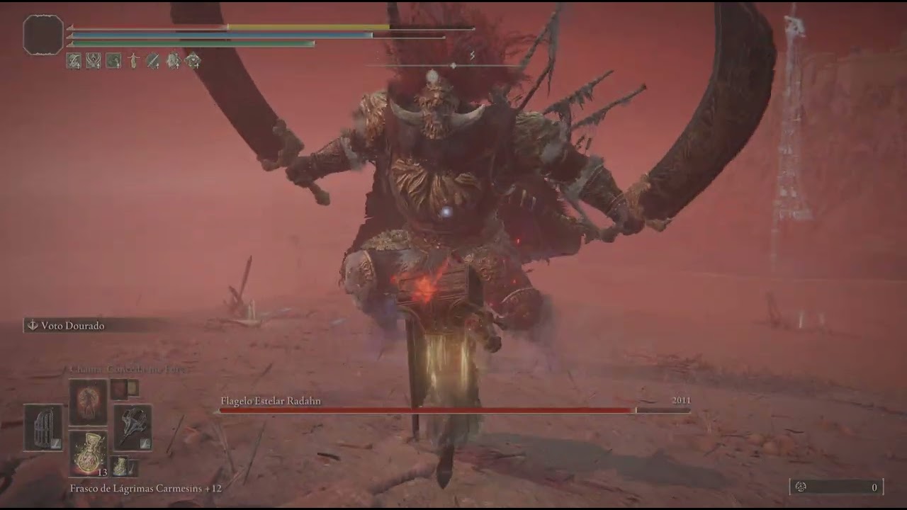 ELDEN RING Cavaleiro Negro vs Radahn