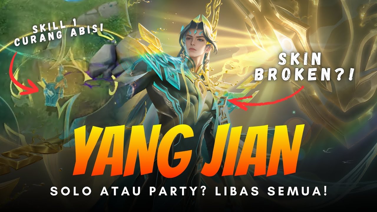 Ada Sesuatu di Skin Terbaru Yang Jian Sanxingdui...dan Itu Bikin Dia Nggak Masuk Akal Kuatnya di HOK