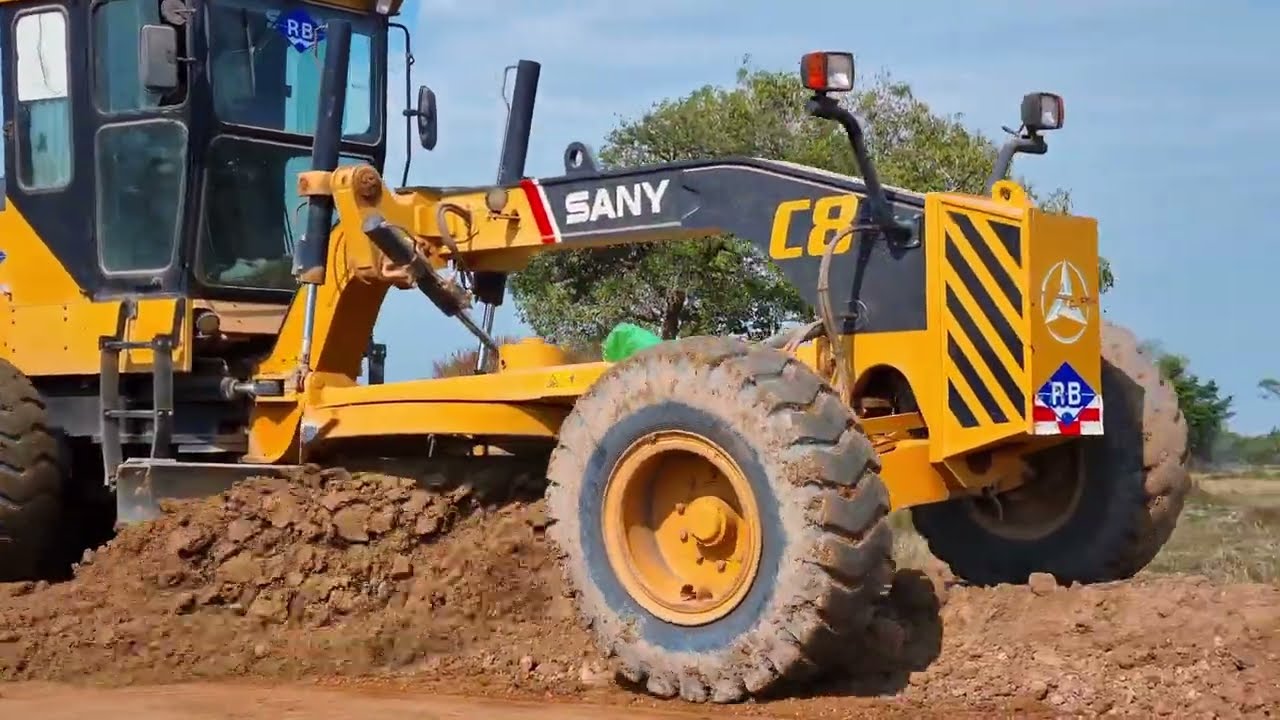 Full Process of Road Construction Using Heavy Equipment