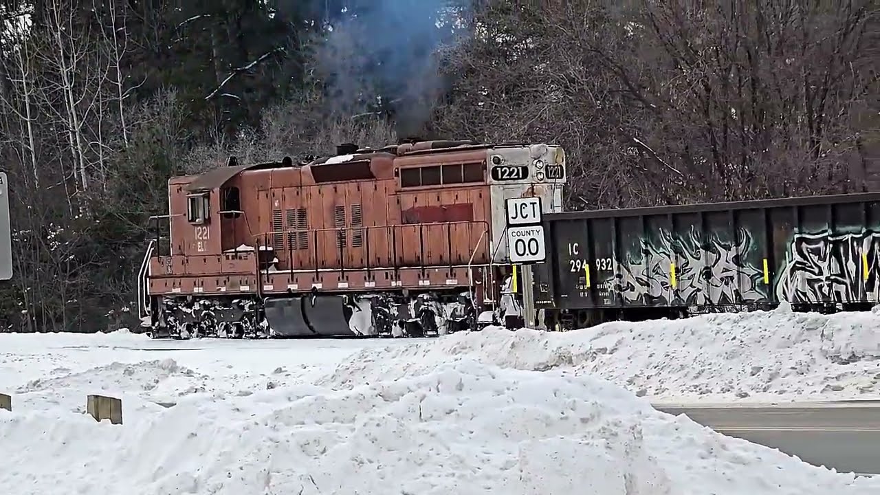 SD9 Switches Loads Of Propane In Pembine, WI Moving It Off The CN Interchange Track (PART 1)