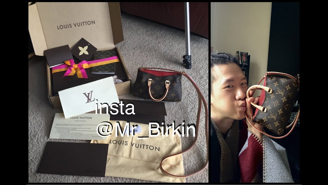 UNBOXING Louis Vuitton Nano Pallas 2015 smaller than mini micro BB PM bag