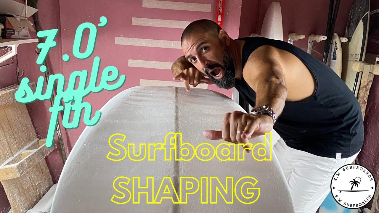 Retro single fin Surfboard Shaping  | Start to Finish | 100% Hand Shaped