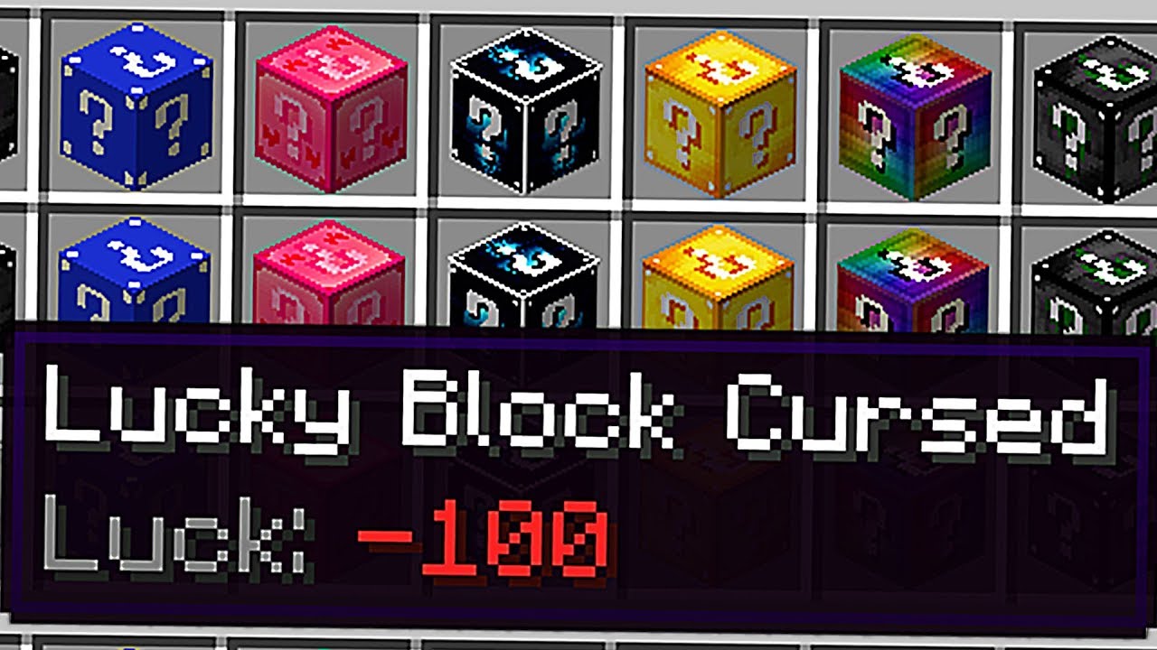 MINECRAFT, ale otwieramy PRZEKLĘTE LUCKY BLOCK (-100% SZCZĘŚCIA)
