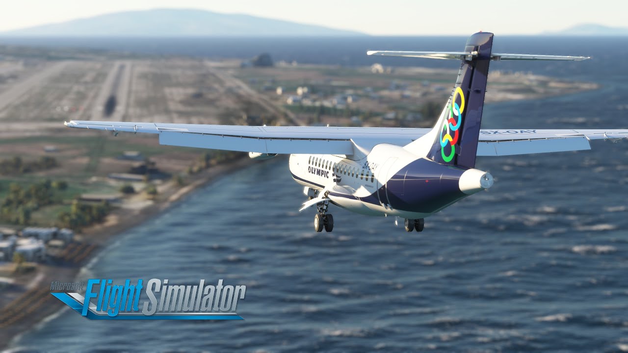 Evening rotation on the Greek islands | Rhodes ⇄ Santorini | Olympic Air | ATR 42-600 | MSFS 2020