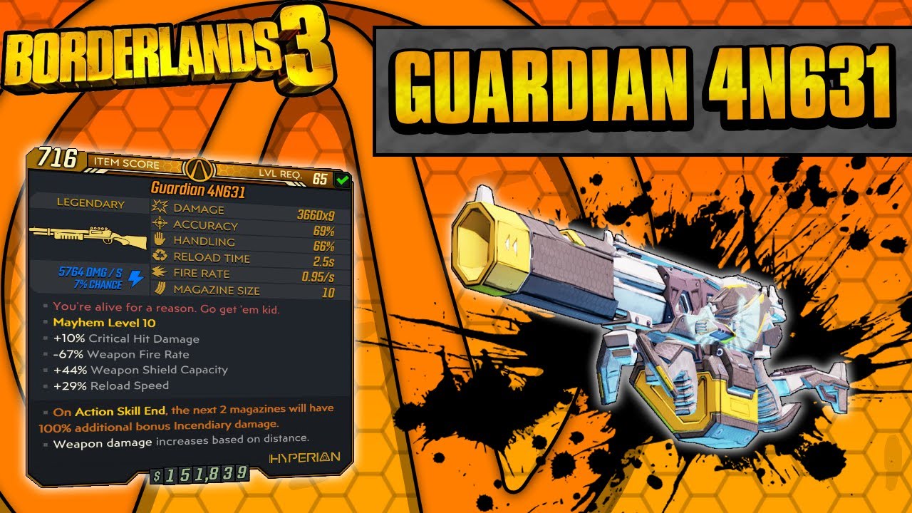 Borderlands 3 | Guardian 4N631 Legendary Weapon Guide (Distance = Damage!)