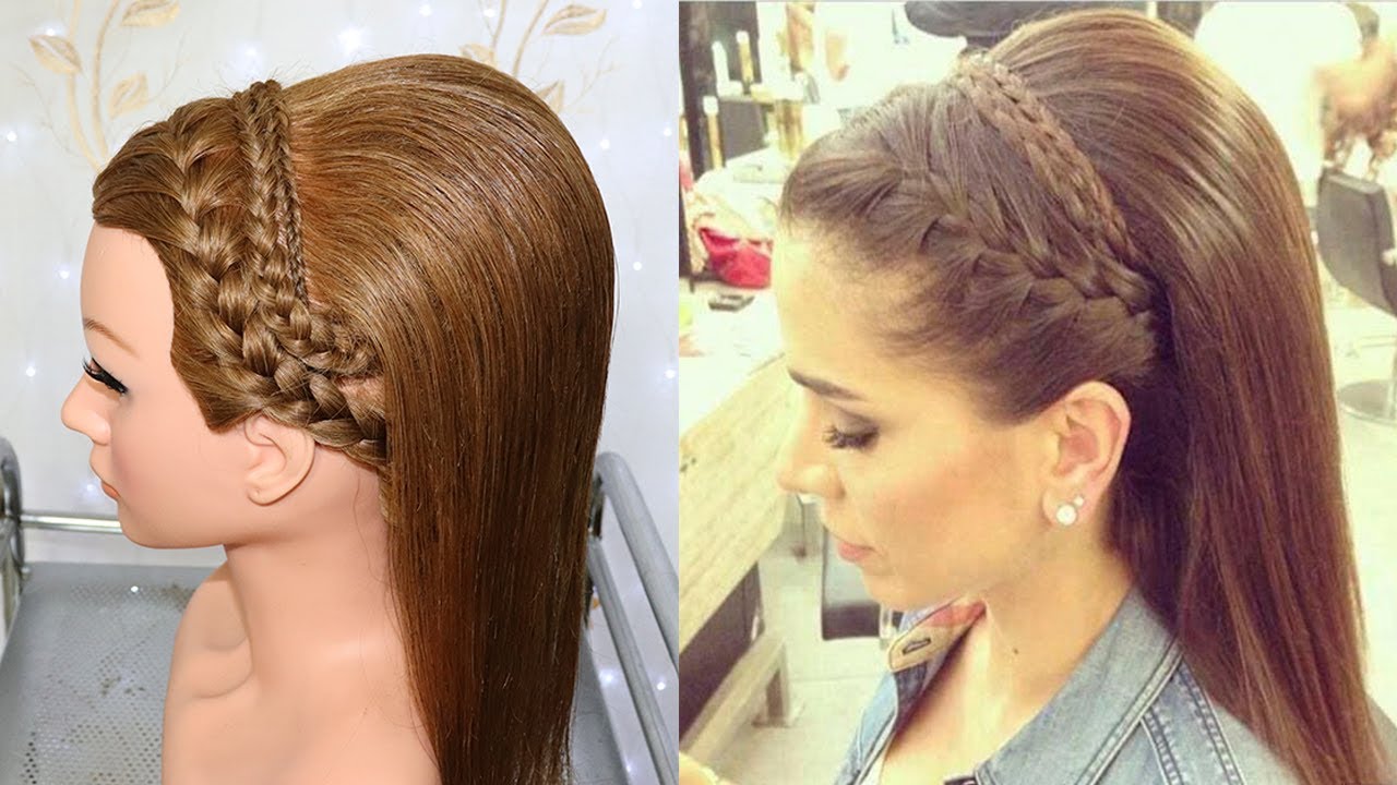 RECOGIDO ALTO ELEGANTE CON TRENZAS PARA NOVIA , QUINCEAÑERA, GRADUACION , FIESTA