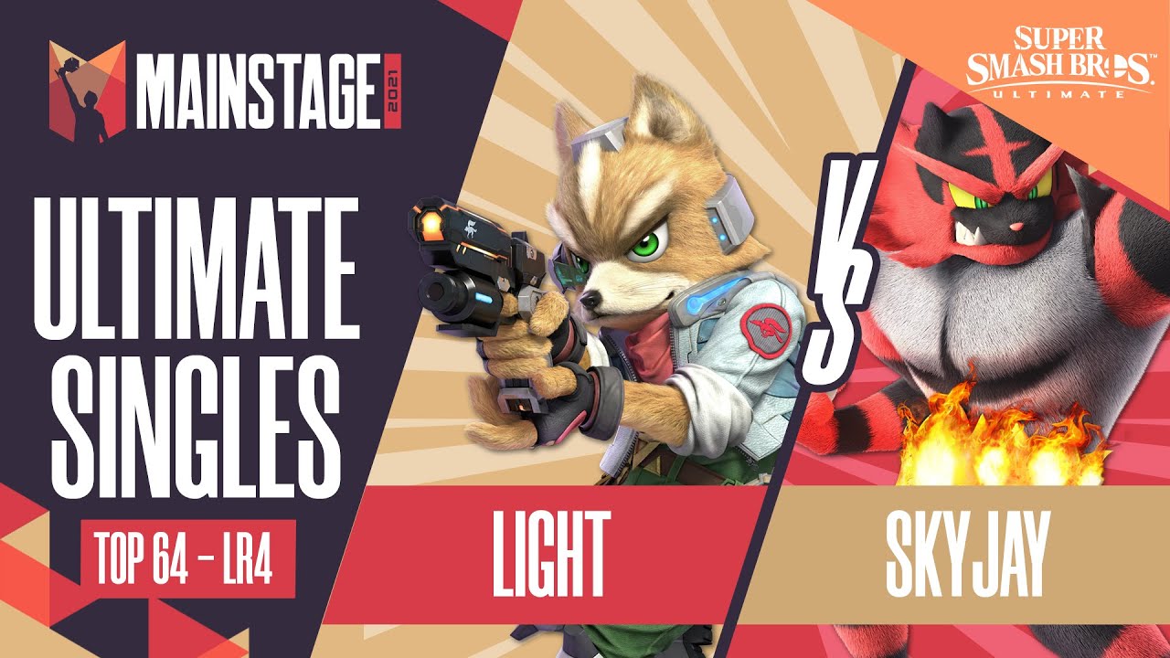 Light vs Skyjay - SSBU Singles: Top 64 Losers Round 4 - Mainstage 2021 | Fox vs Incineroar