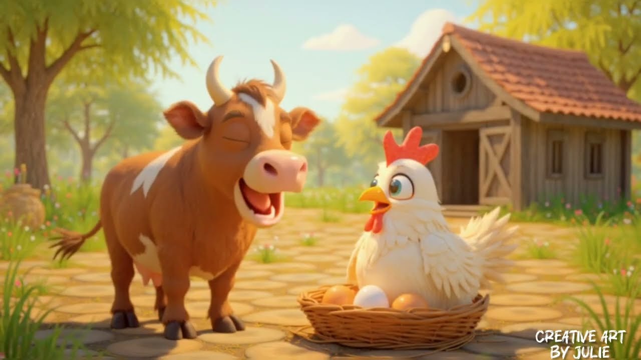 Henny the Hen -Mother of All- 🐔🦜🐣#fairytalesstory#animatedmovie #animation #animatedcartoon#foryou 