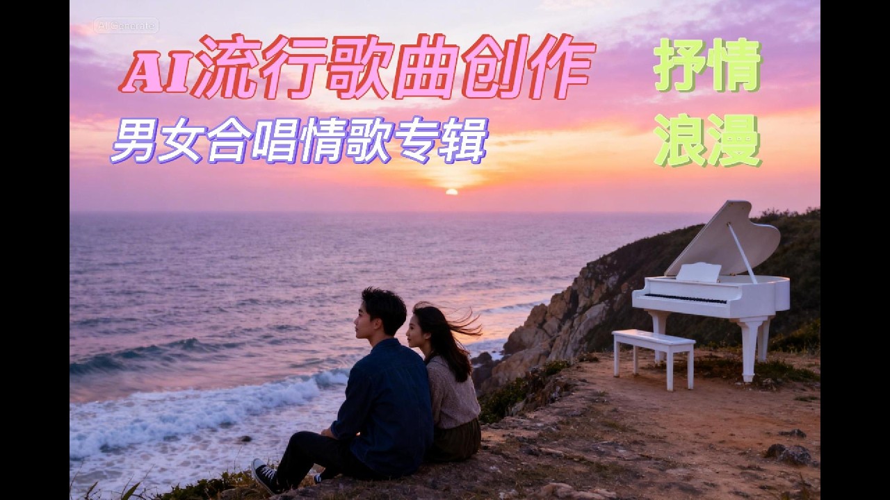 【AI流行歌曲創作】男女合唱｜情歌專輯 抒情 浪漫