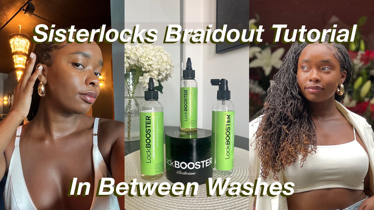Wash & Style Locs ft. Style Factor | sisterlocks wash day, edge control, easy overnight curls