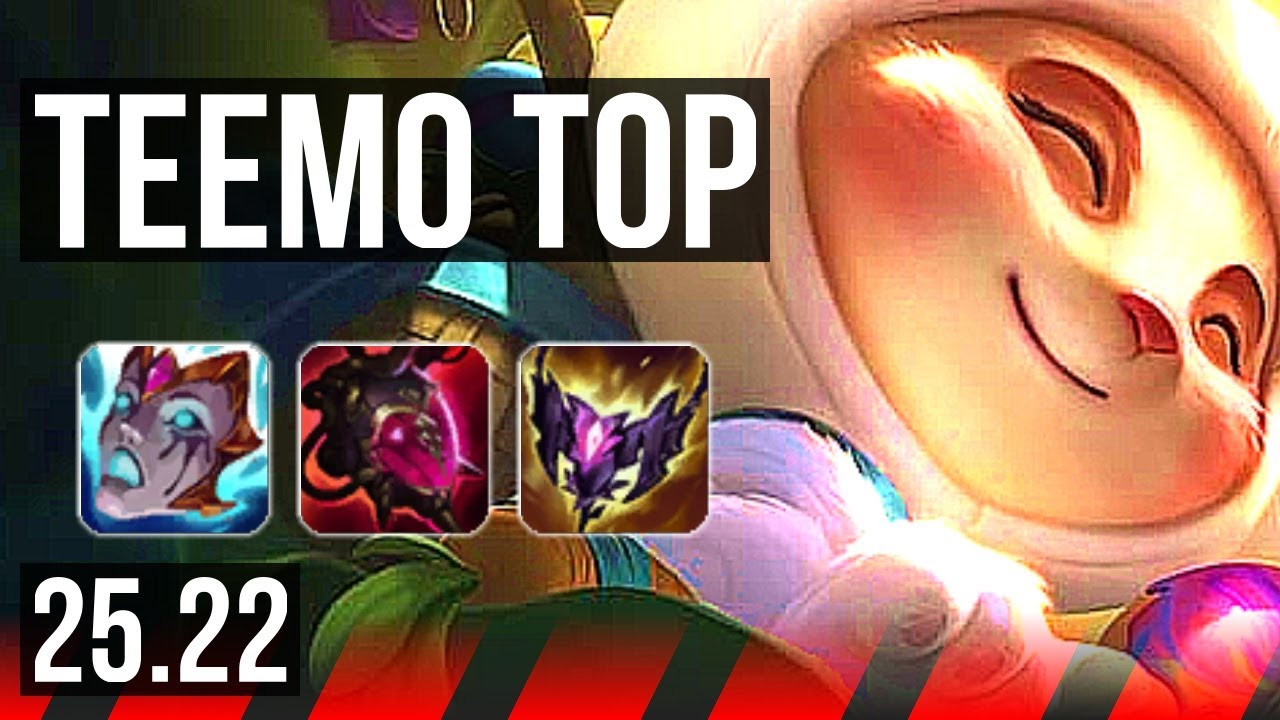 TEEMO vs AKALI (TOP) | Rank 4 Teemo, 2000+ games, 5k comeback | NA Challenger | 25.22