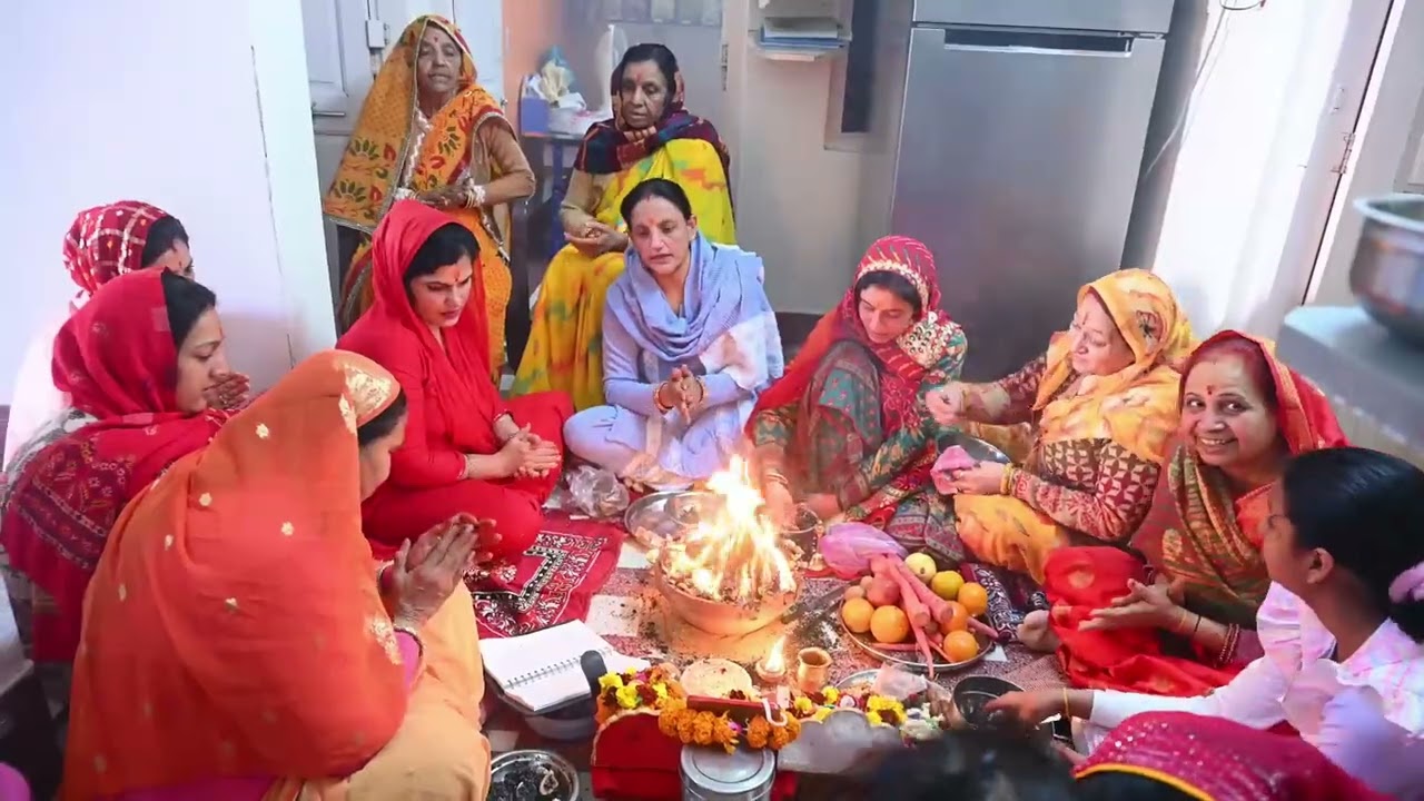 14-01-2026ग्यारस एकादशी का हवन भगवान विष्णु को समर्पित 'ओम नमो भगवते वासुदेवाय नमः'