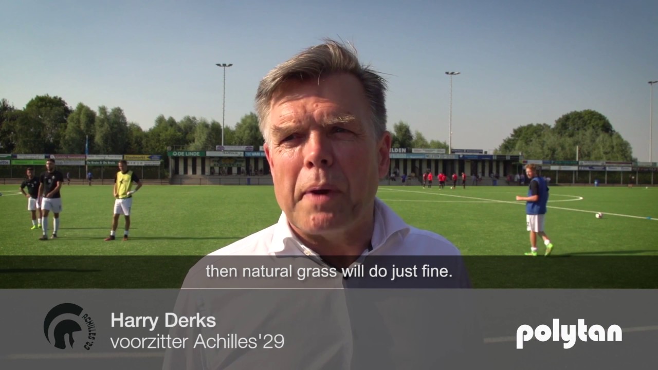 Polytan installation artfificial turf at Achilles'29, Netherlands (English subtitles)