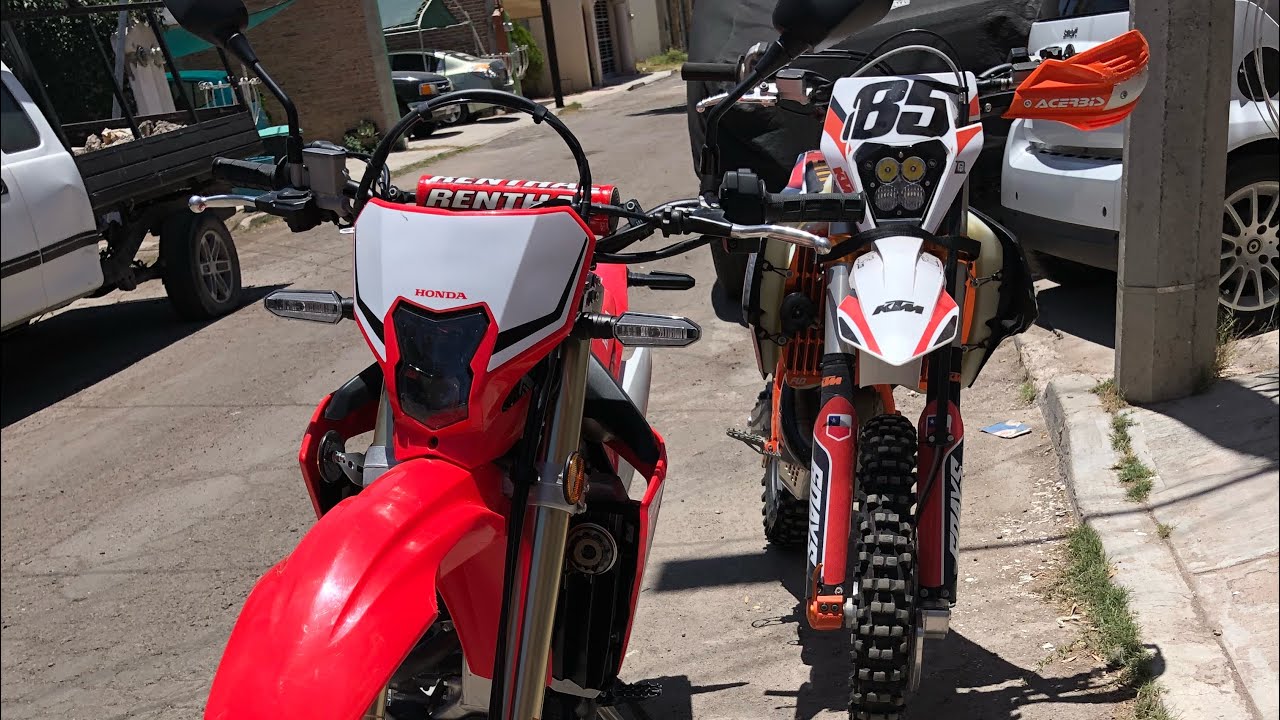 CORRIMOS LA HONDA CONTRA UNA KTM SIX DAYS!! |BABUN96