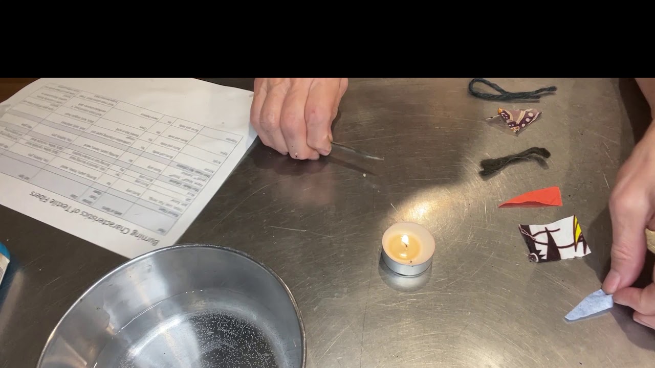 Textile Burn Test Video