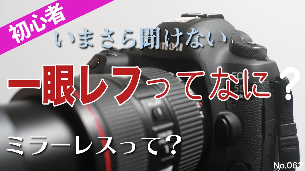 いまさら聞けない　一眼レフってなに？