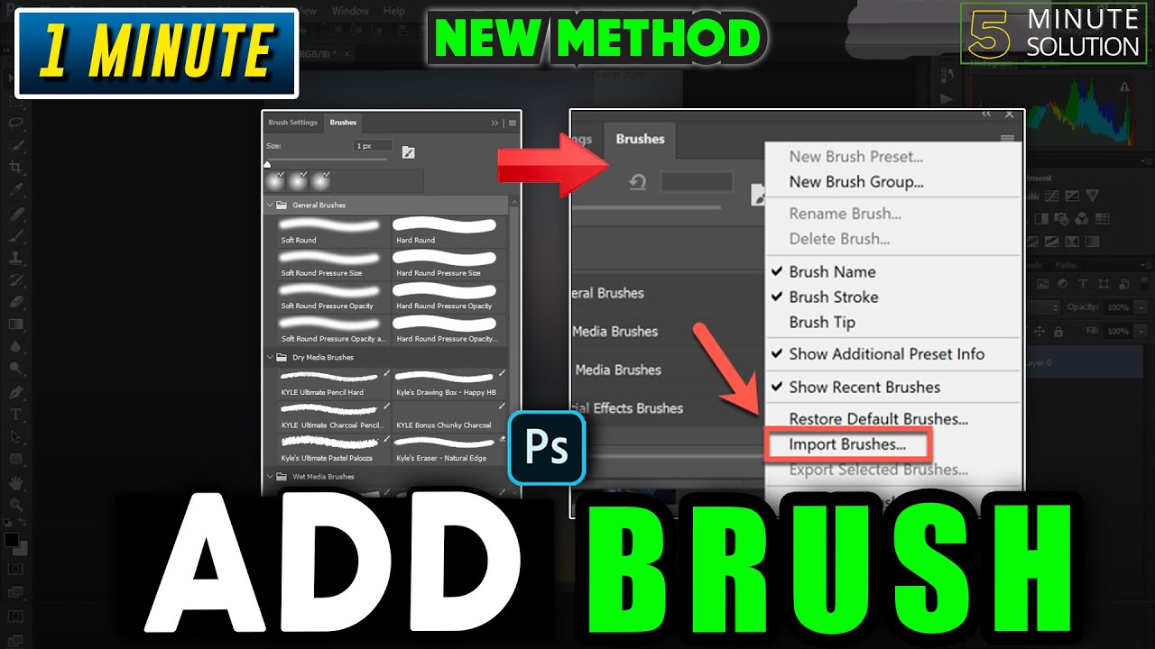 How to add brushes to photoshop 2025